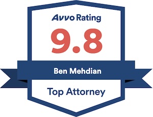 Avvo Rating 9.8 - Ben Mehdian - Top Attorney